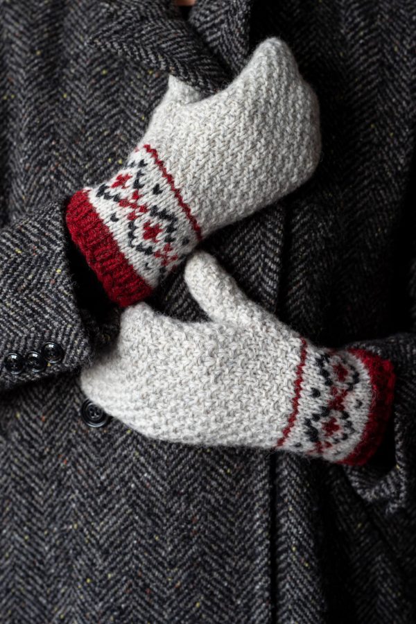 Handmade woolen mittens