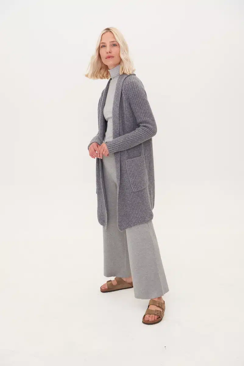 CASHMERE & MERINO WOOL CARDIGAN TEKMĖ