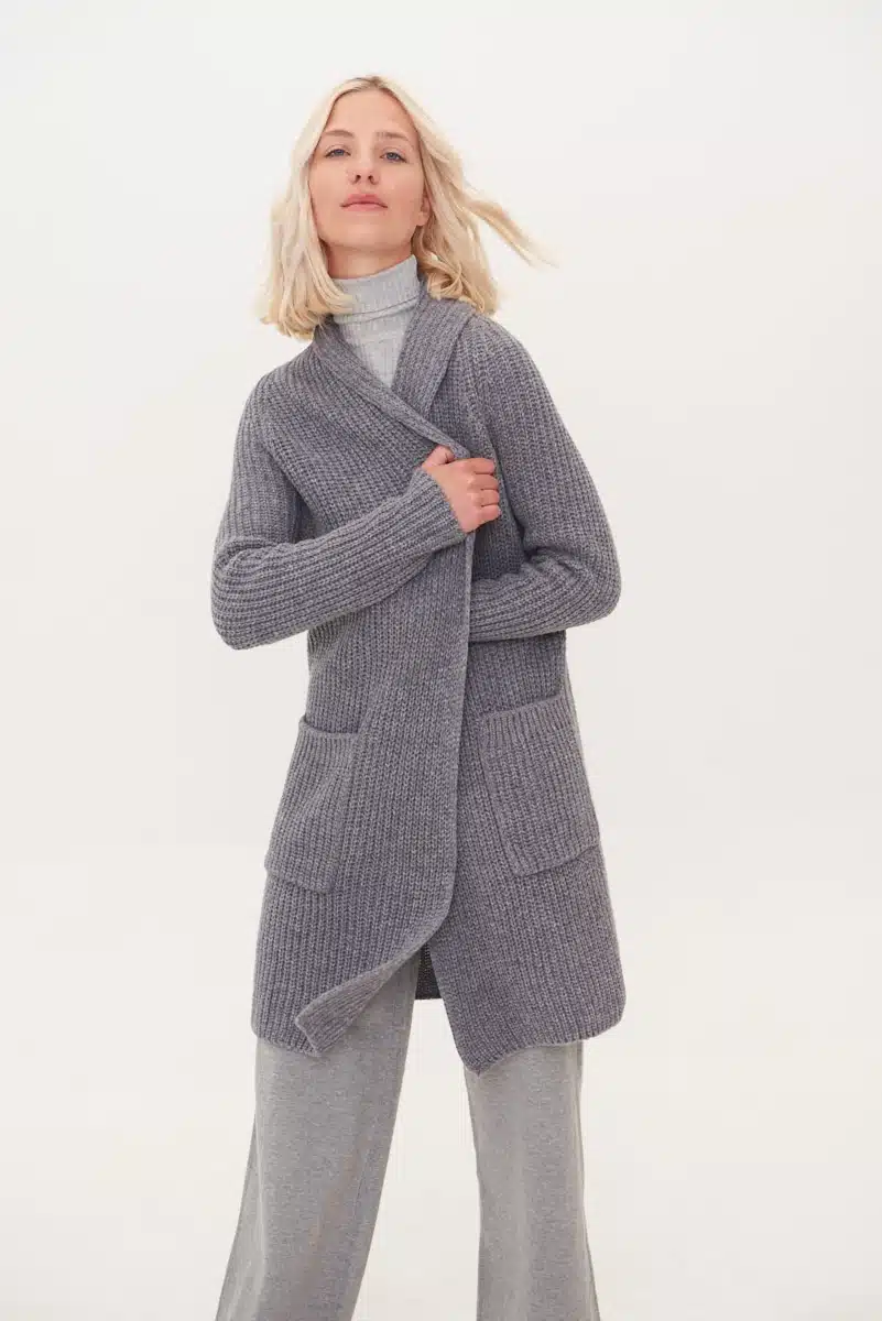 CASHMERE & MERINO WOOL CARDIGAN TEKMĖ