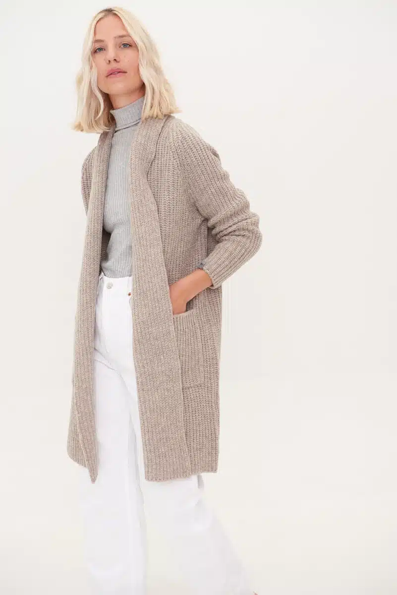 CASHMERE & MERINO WOOL CARDIGAN TEKMĖ
