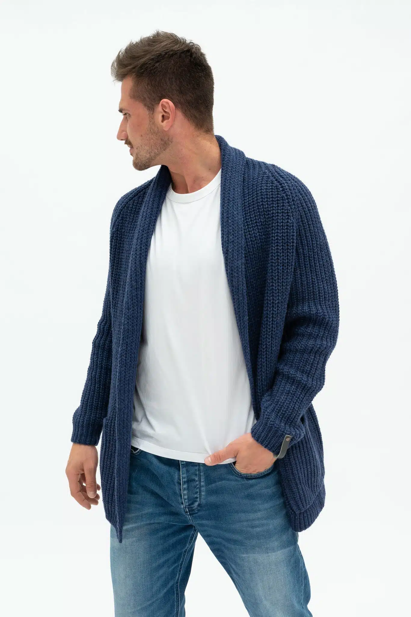 MERINO WOOL CARDIGAN BENJAMIN
