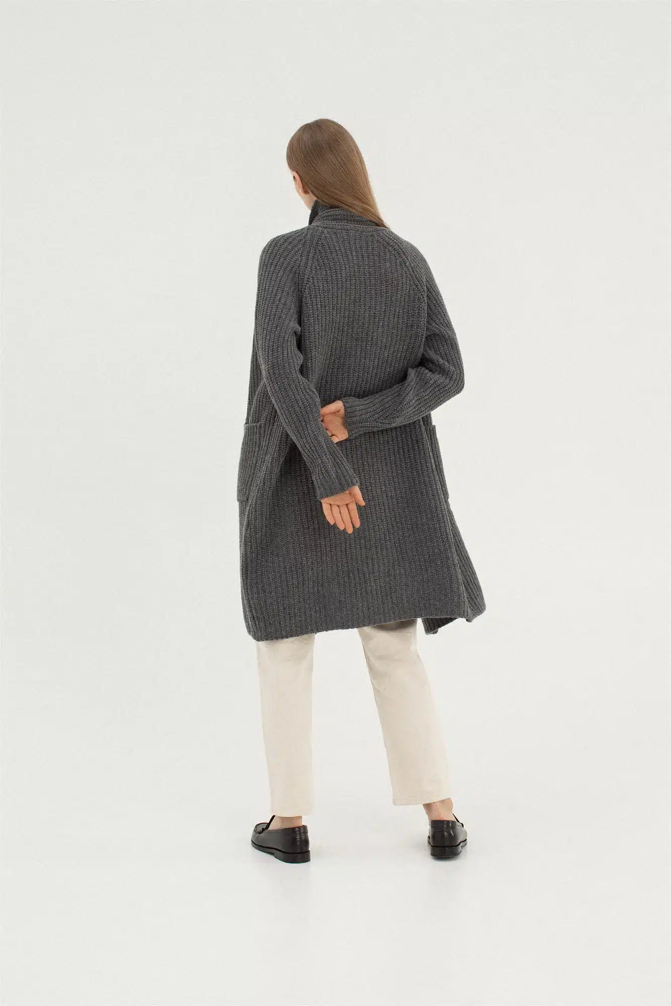 CASHMERE & MERINO WOOL CARDIGAN TEKMĖ