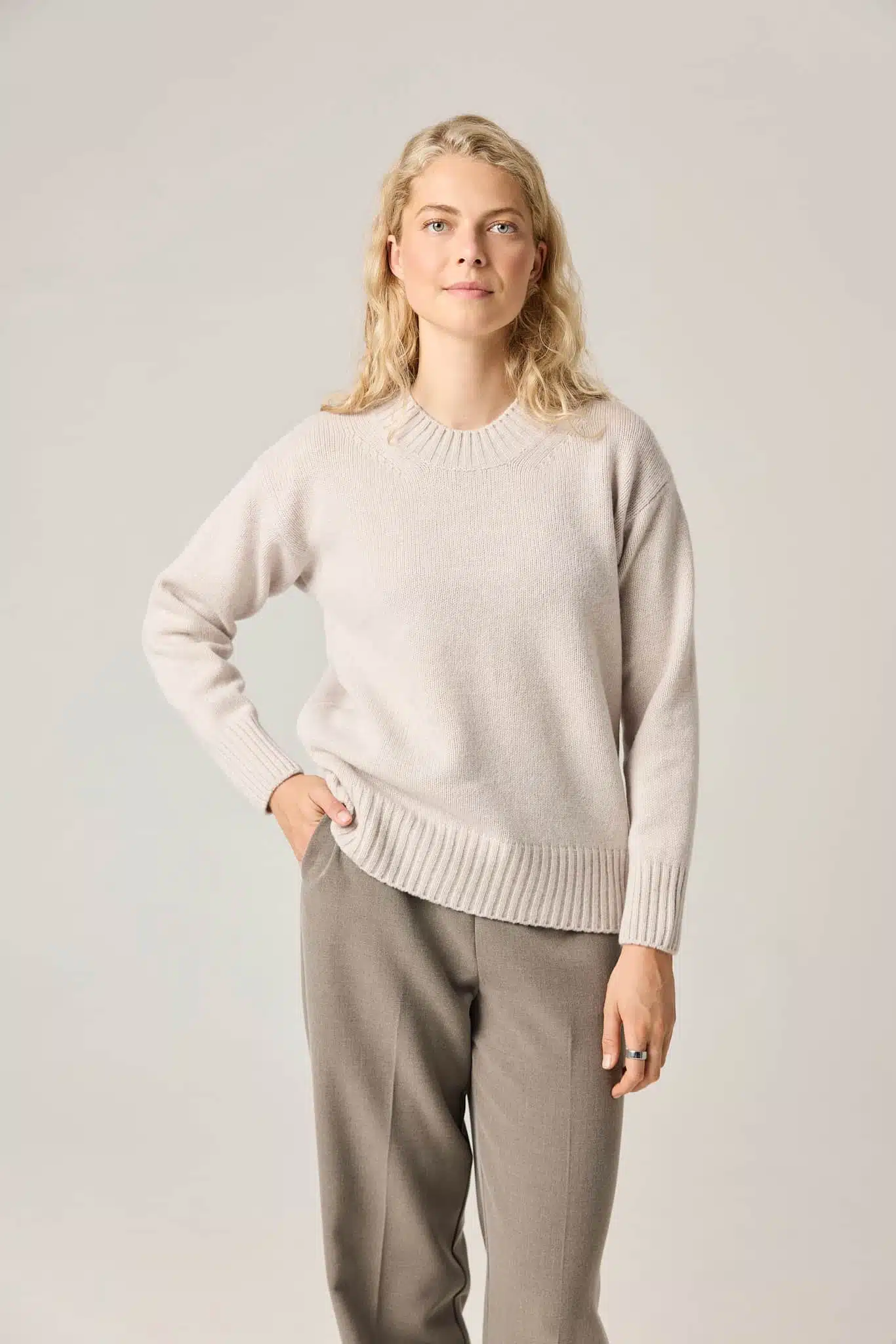 CASHMERE & MERINO WOOL SWEATER RAMUMA