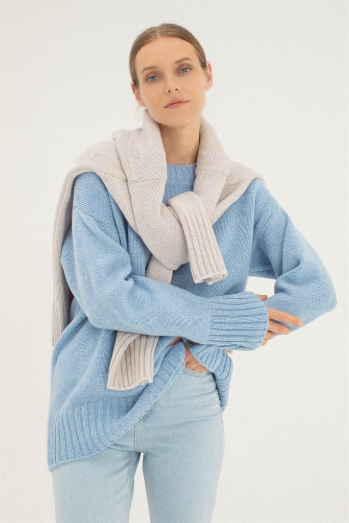 fine wool knitted sweater jumper