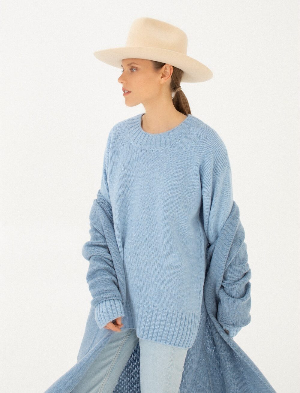fine wool knitted sweater jumper