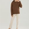 rudas merino vilnos megztinis