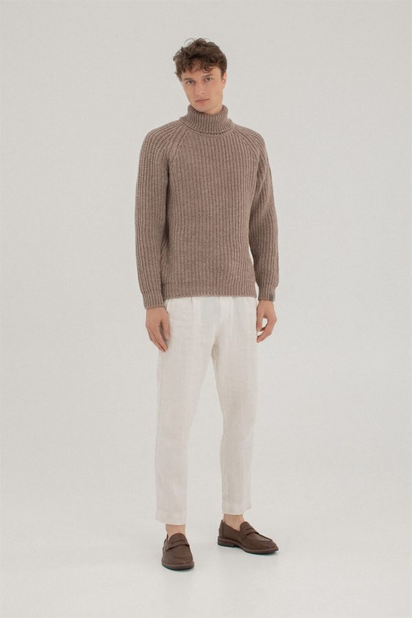 Fine merino wool pullover sweater LAND