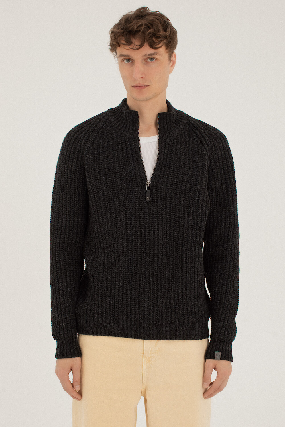 vyriškas merino vilnos megztinis