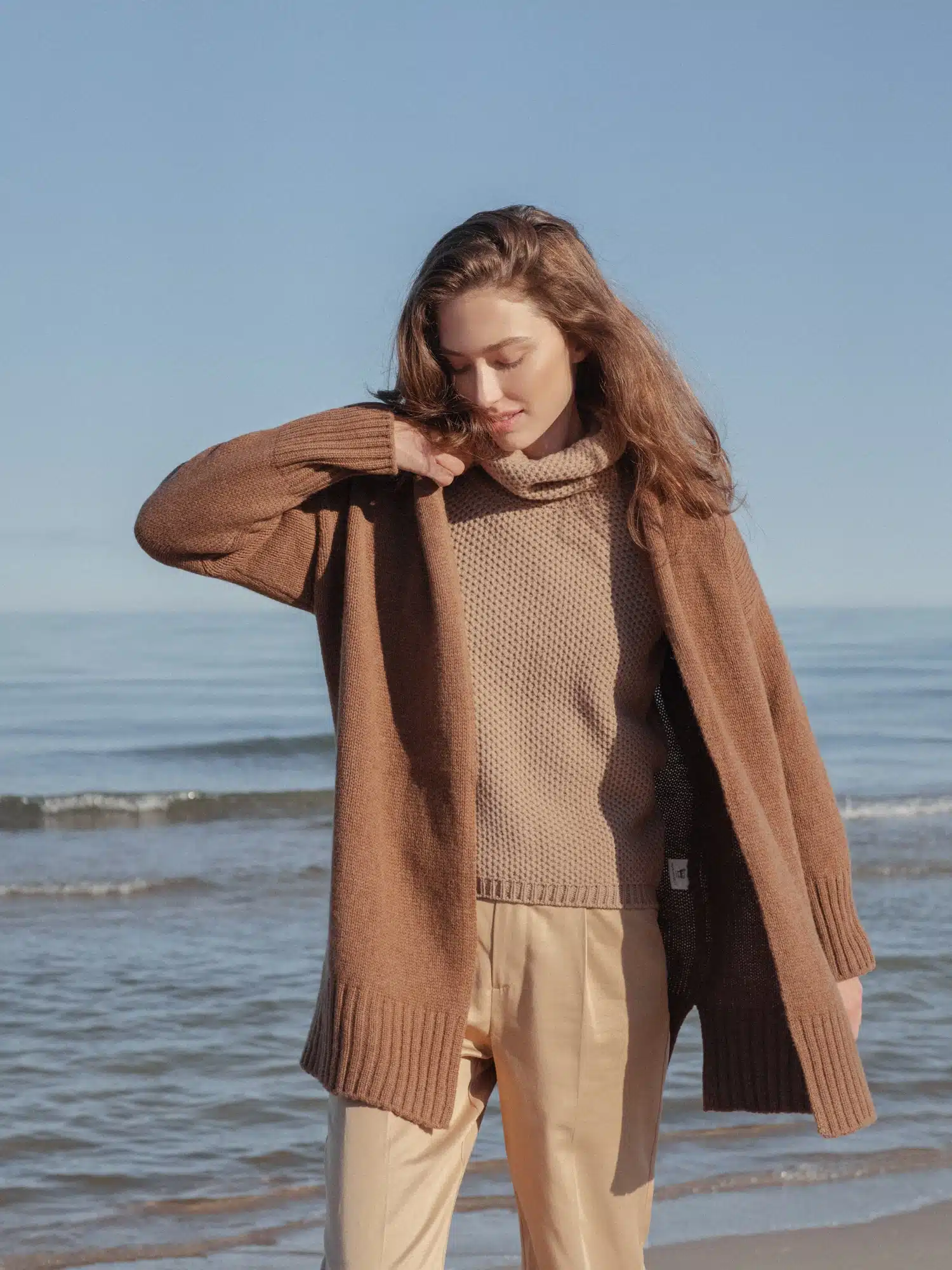 CASHMERE & MERINO WOOL CARDIGAN ŽEMYNA
