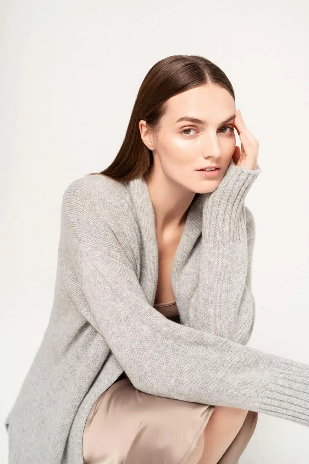 CASHMERE & MERINO WOOL CARDIGAN ŽEMYNA