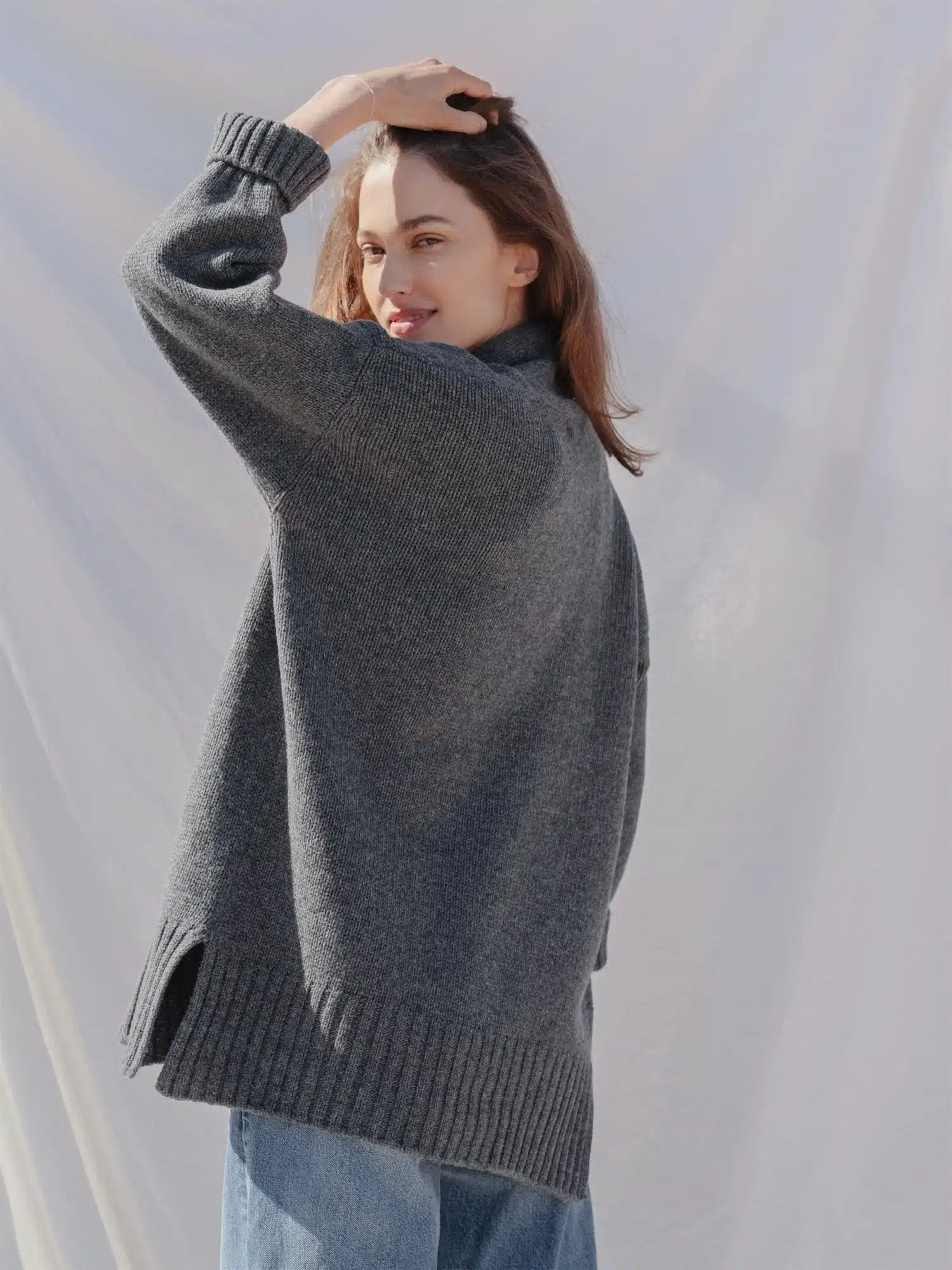CASHMERE & MERINO WOOL CARDIGAN ŽEMYNA