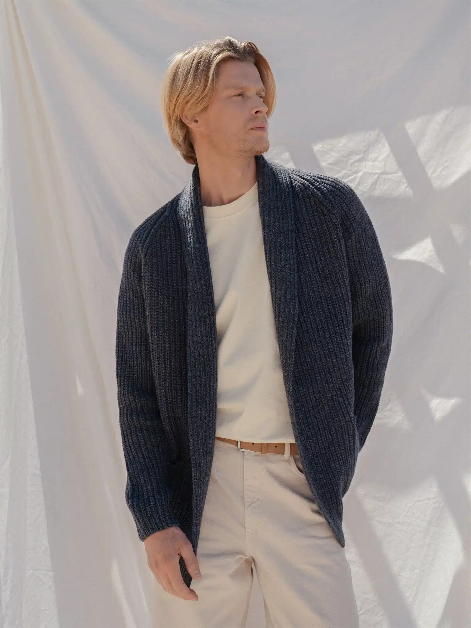 MERINO WOOL CARDIGAN BENJAMIN