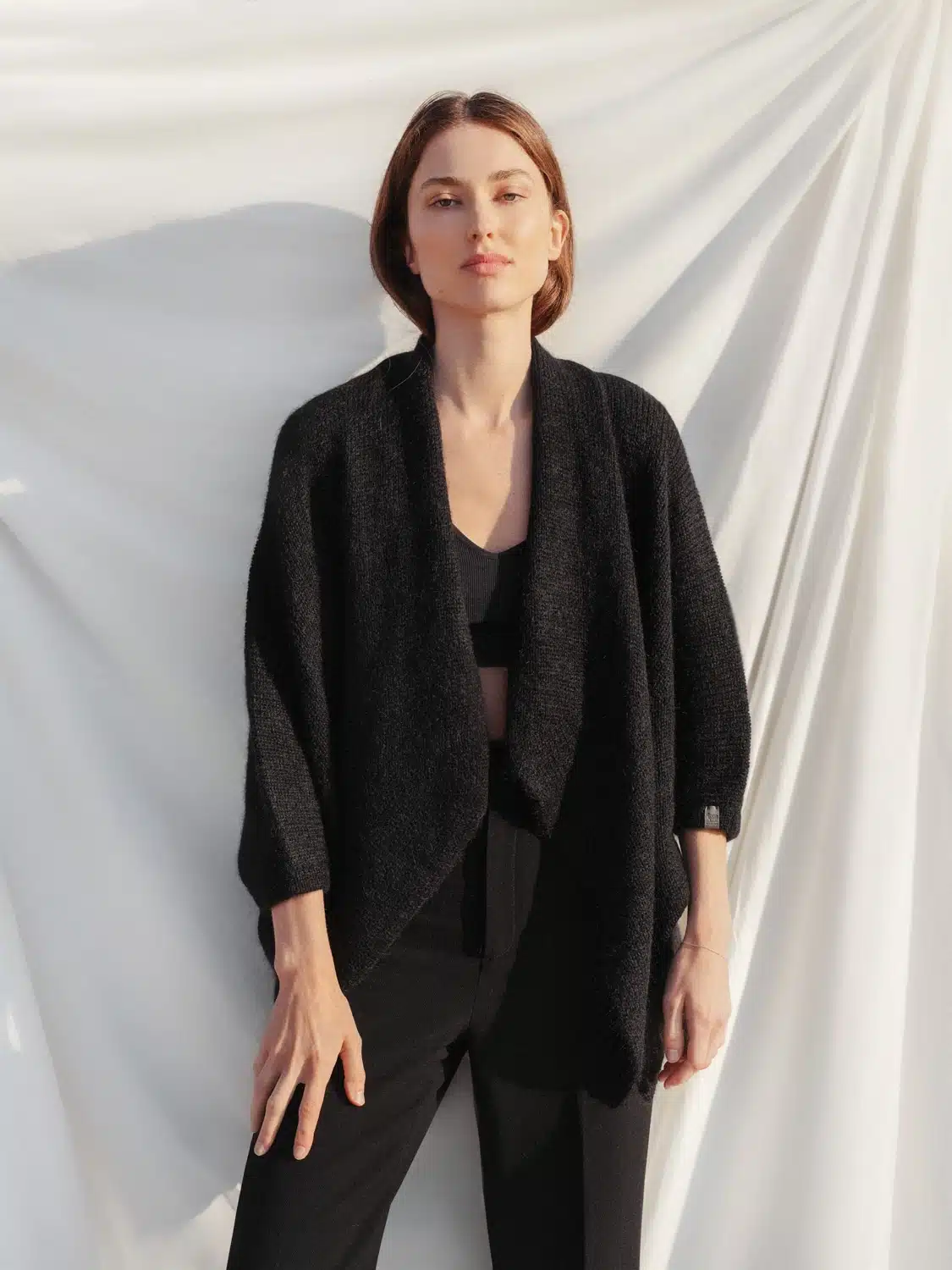 MOHAIR & MERINO WOOL PONCHO MIGLA