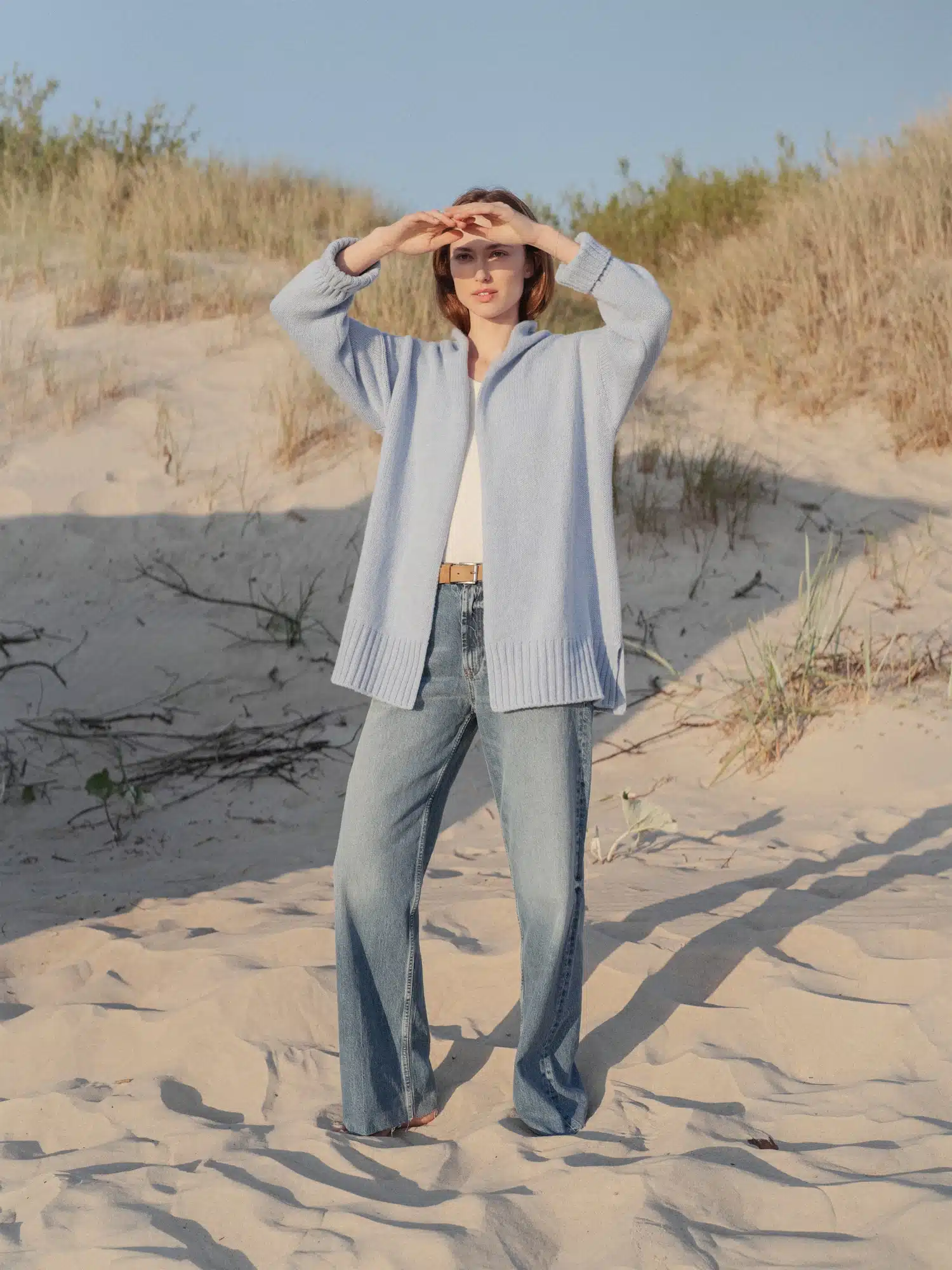 CASHMERE & MERINO WOOL CARDIGAN ŽEMYNA