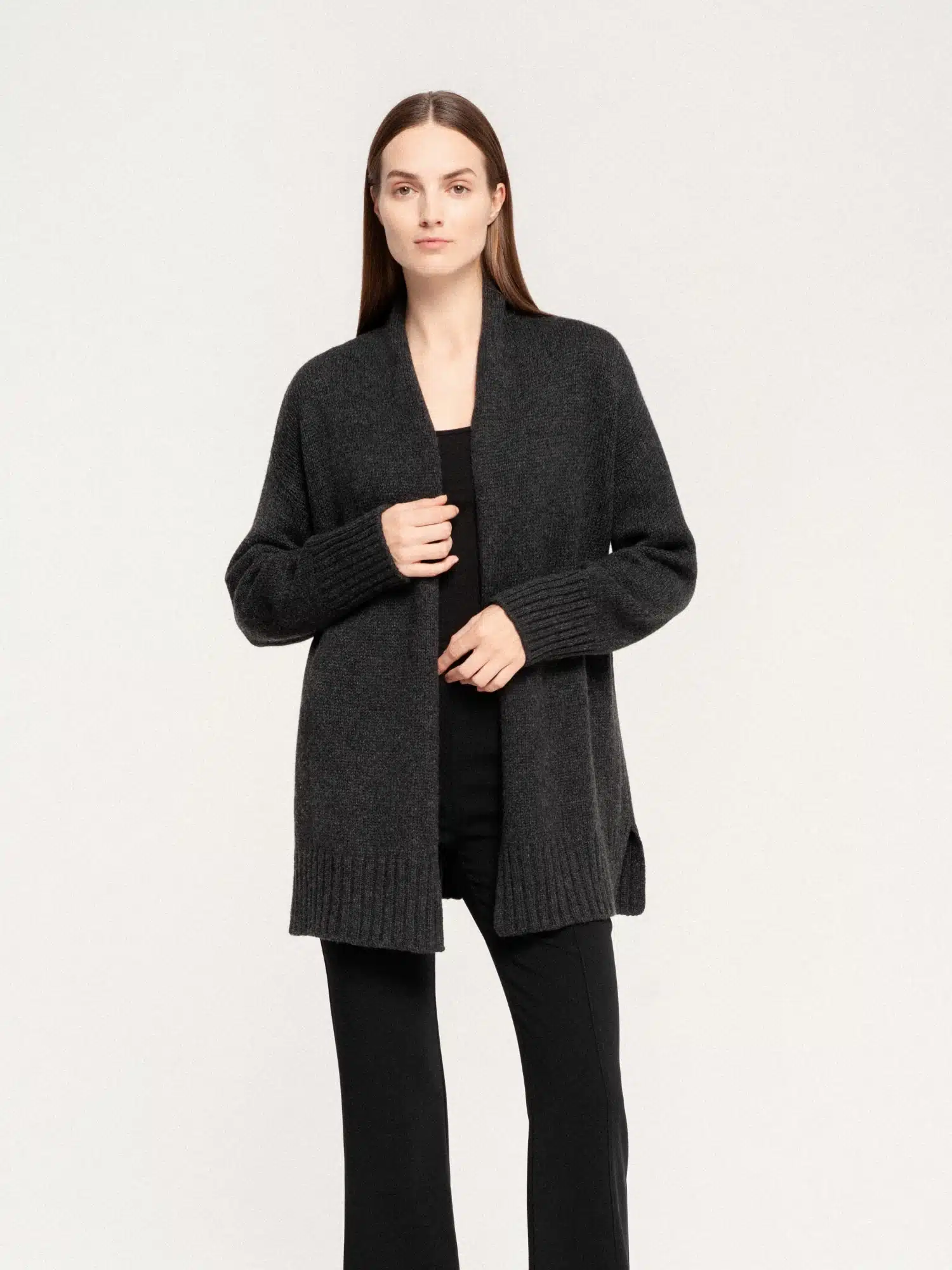 CASHMERE & MERINO WOOL CARDIGAN ŽEMYNA