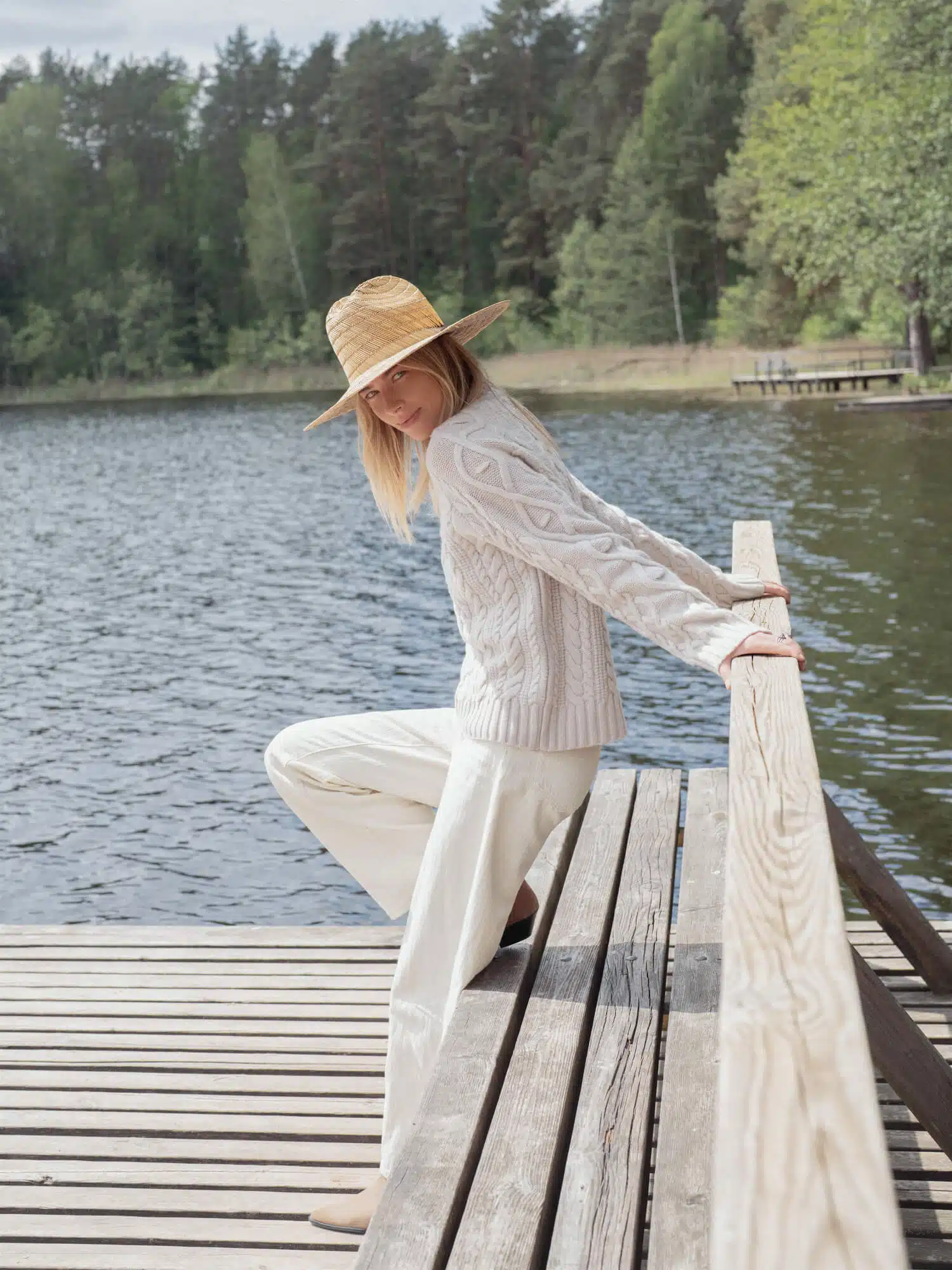 CASHMERE & MERINO WOOL SWEATER LINA
