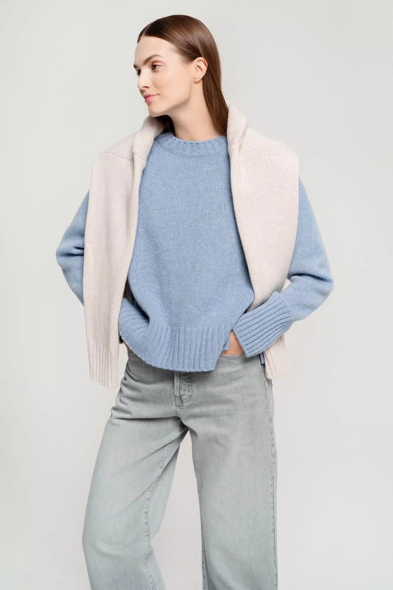CASHMERE & MERINO WOOL SWEATER MARI
