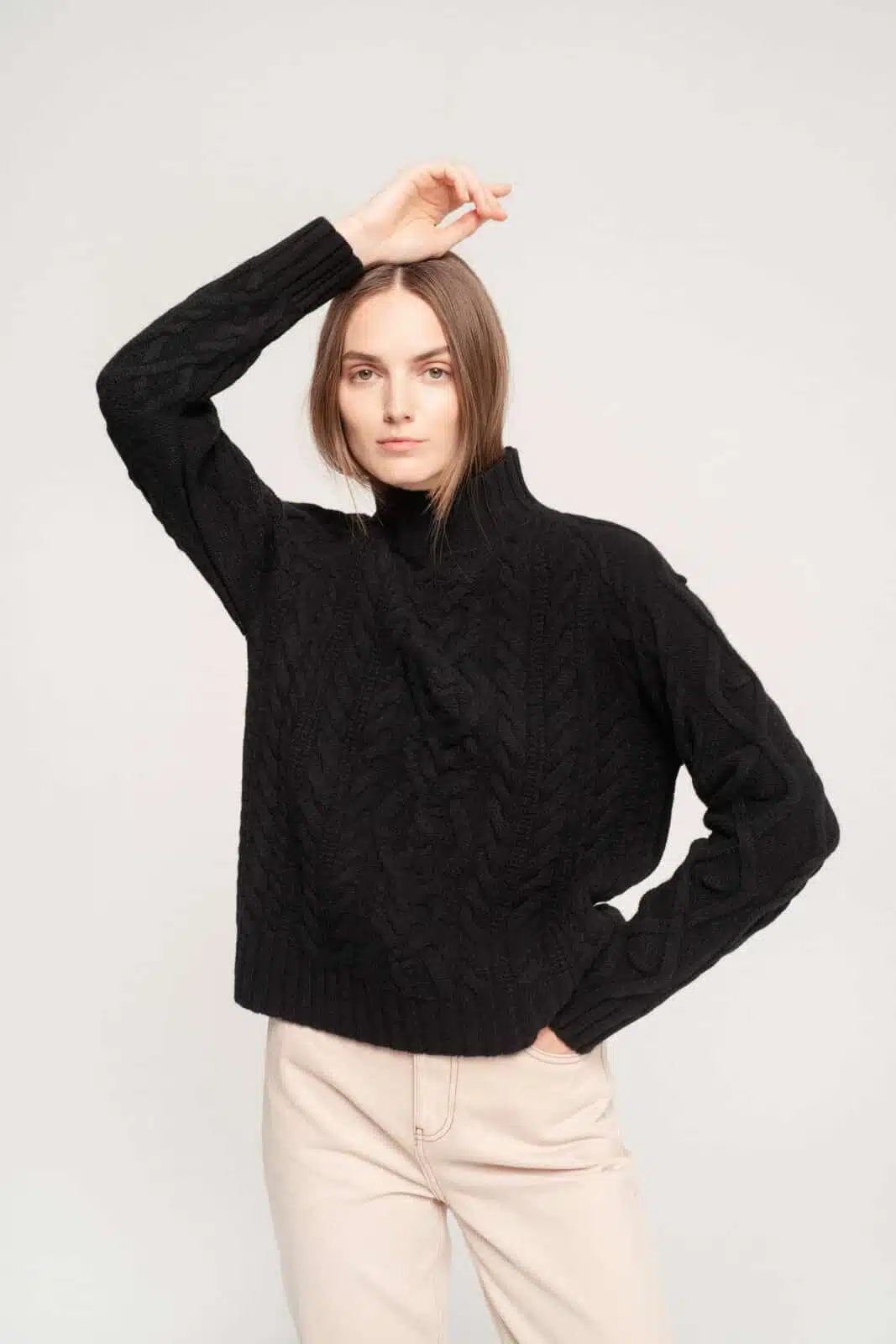 CASHMERE & MERINO WOOL SWEATER LINA