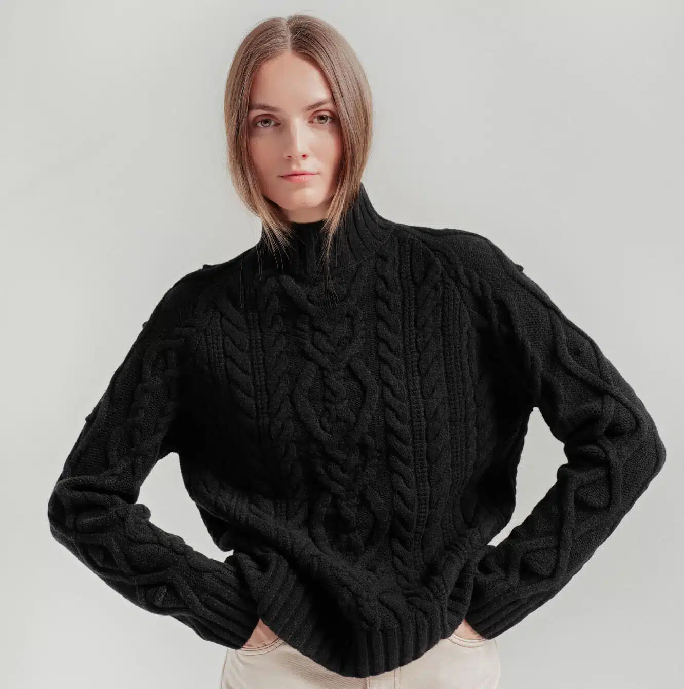 CASHMERE & MERINO WOOL SWEATER LINA