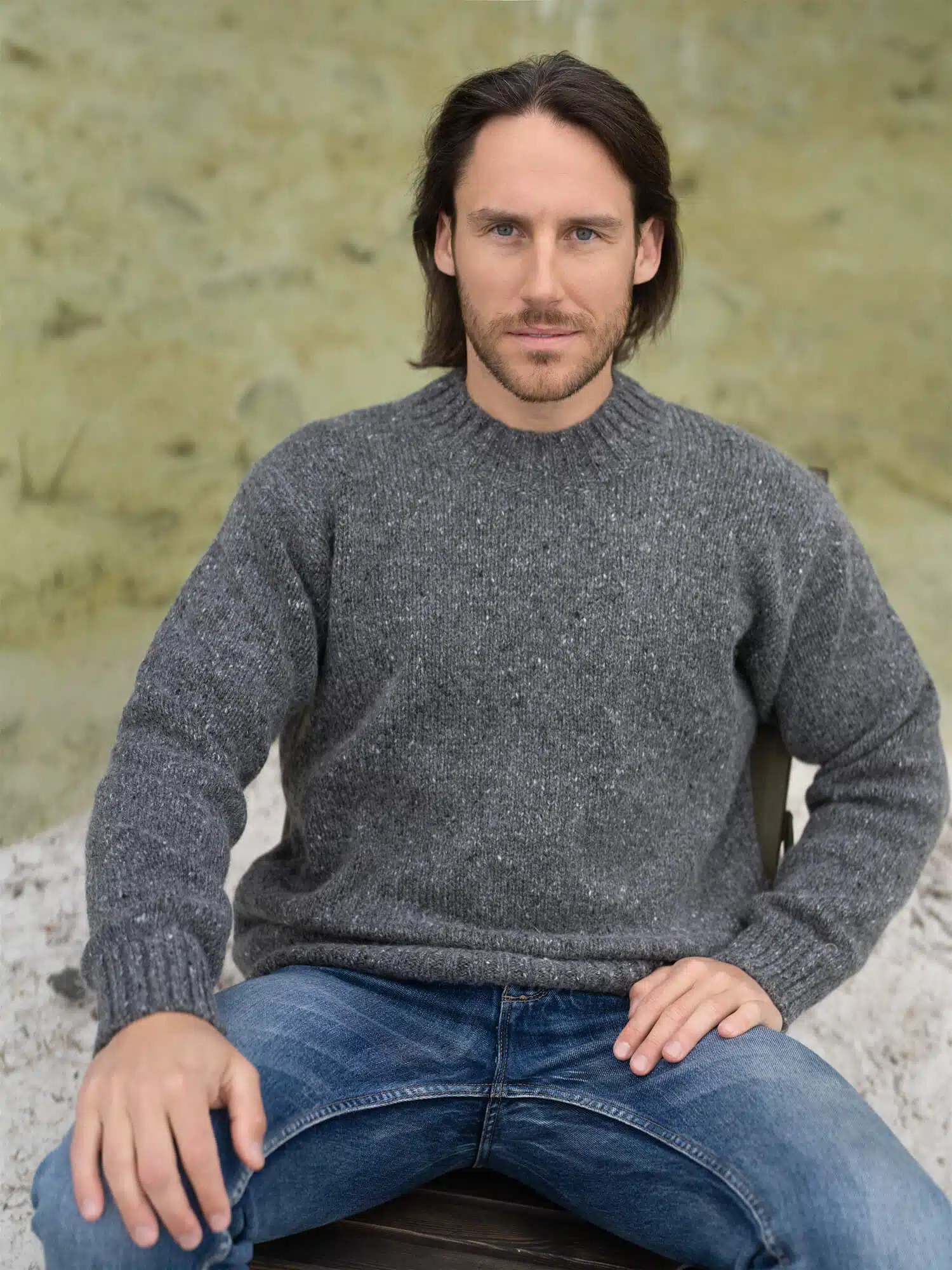 MOHAIR & MERINO TWEED SWEATER HENRY