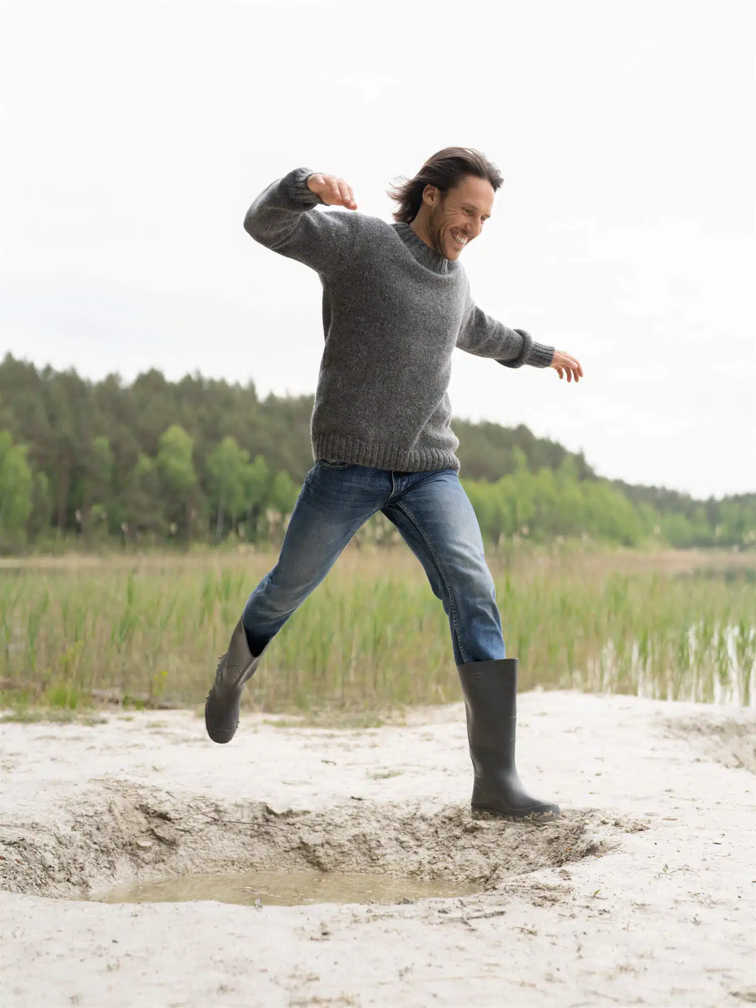 MOHAIR & MERINO TWEED SWEATER HENRY