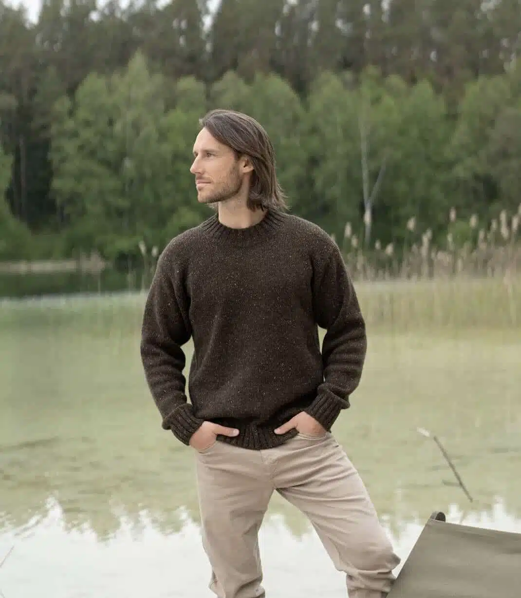 MOHAIR & MERINO TWEED SWEATER HENRY