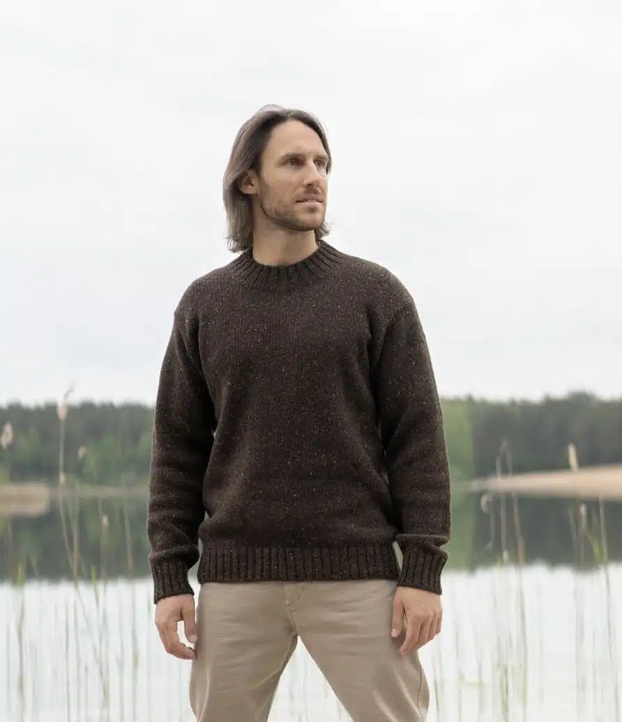 MOHAIR & MERINO TWEED SWEATER HENRY