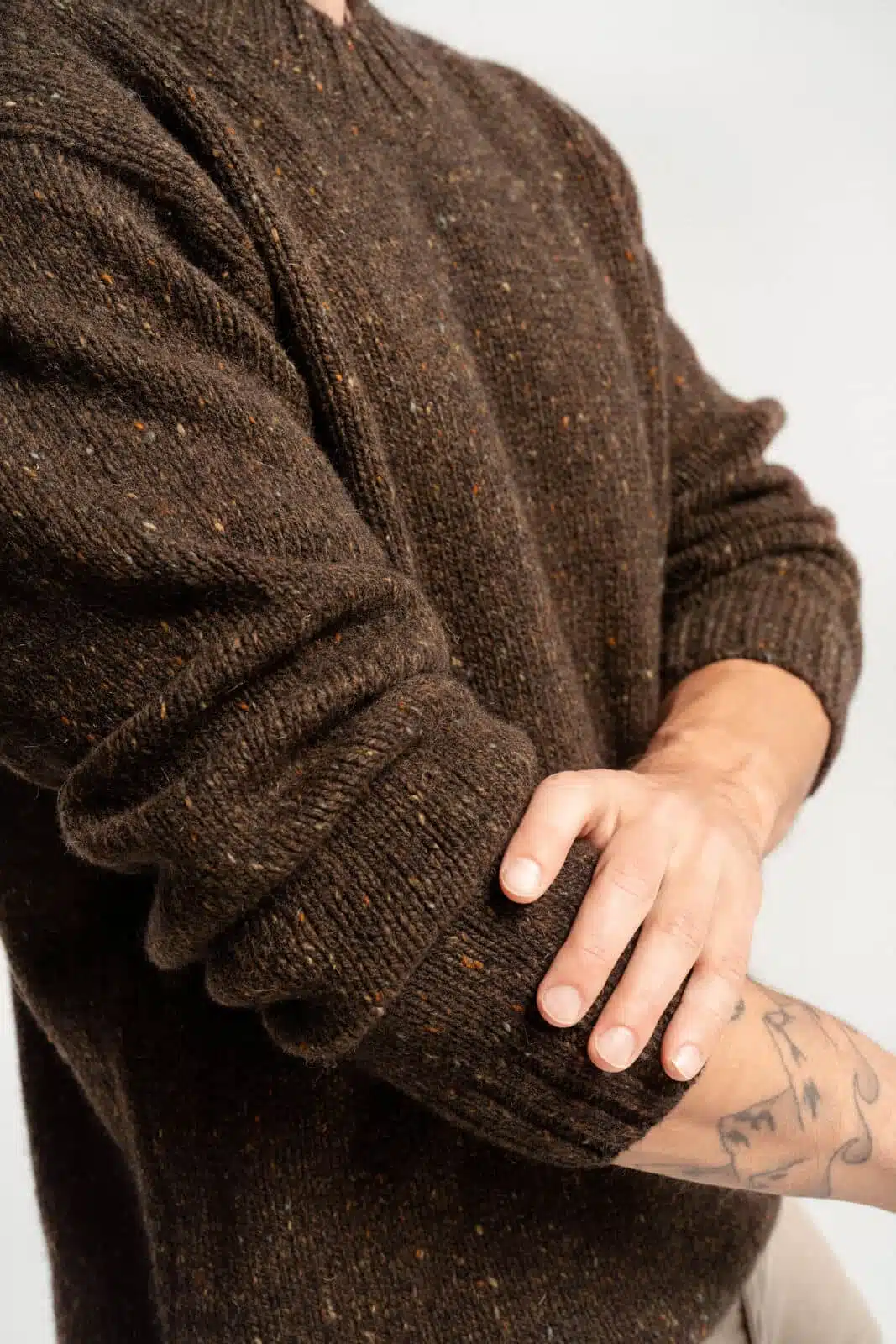 MOHAIR & MERINO TWEED SWEATER HENRY