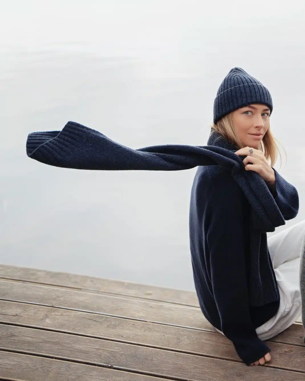 CASHMERE & MERINO WOOL SCARF LUNA