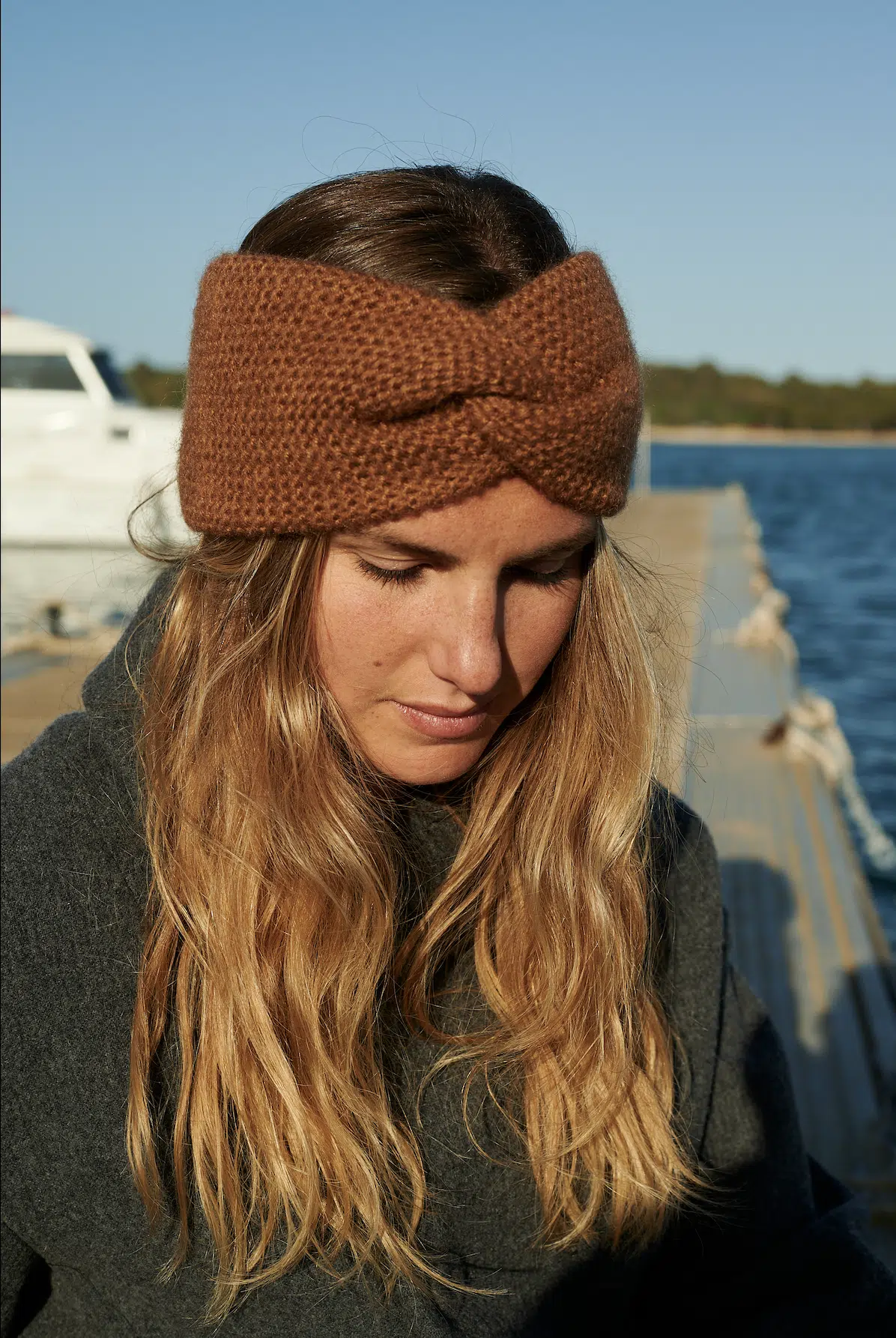 MOHAIR WOOL HEADBAND LAPĖ