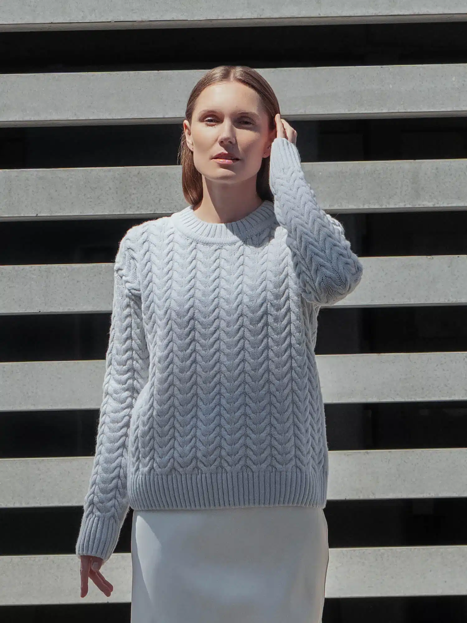 CASHMERE & MERINO WOOL SWEATER DANA