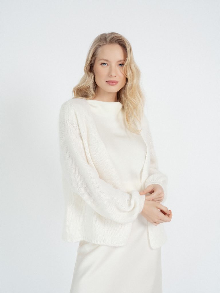 MOHAIR & MERINO WOOL CARDIGAN AMANDA