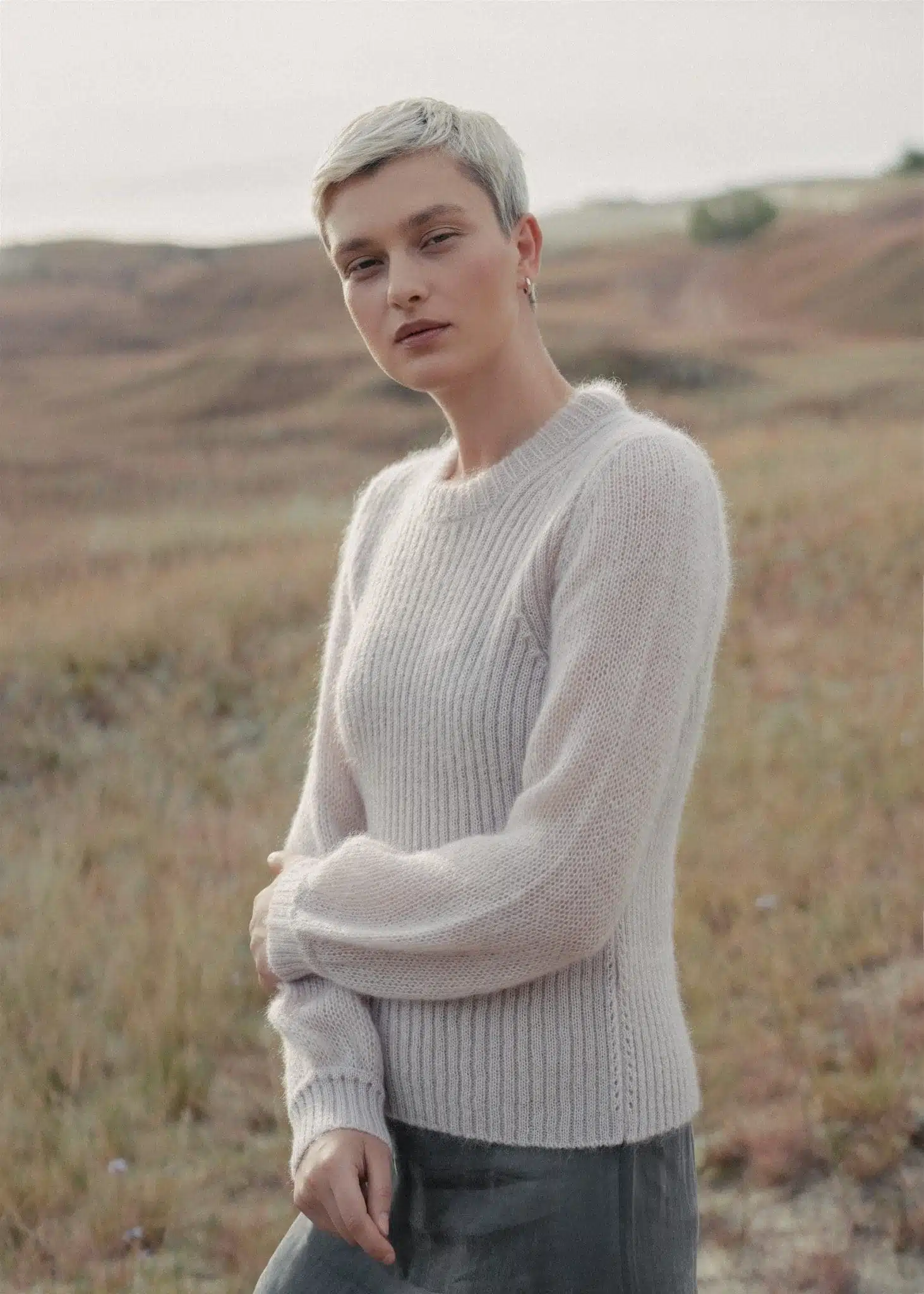 SILK & MOHAIR WOOL SWEATER SAKURA