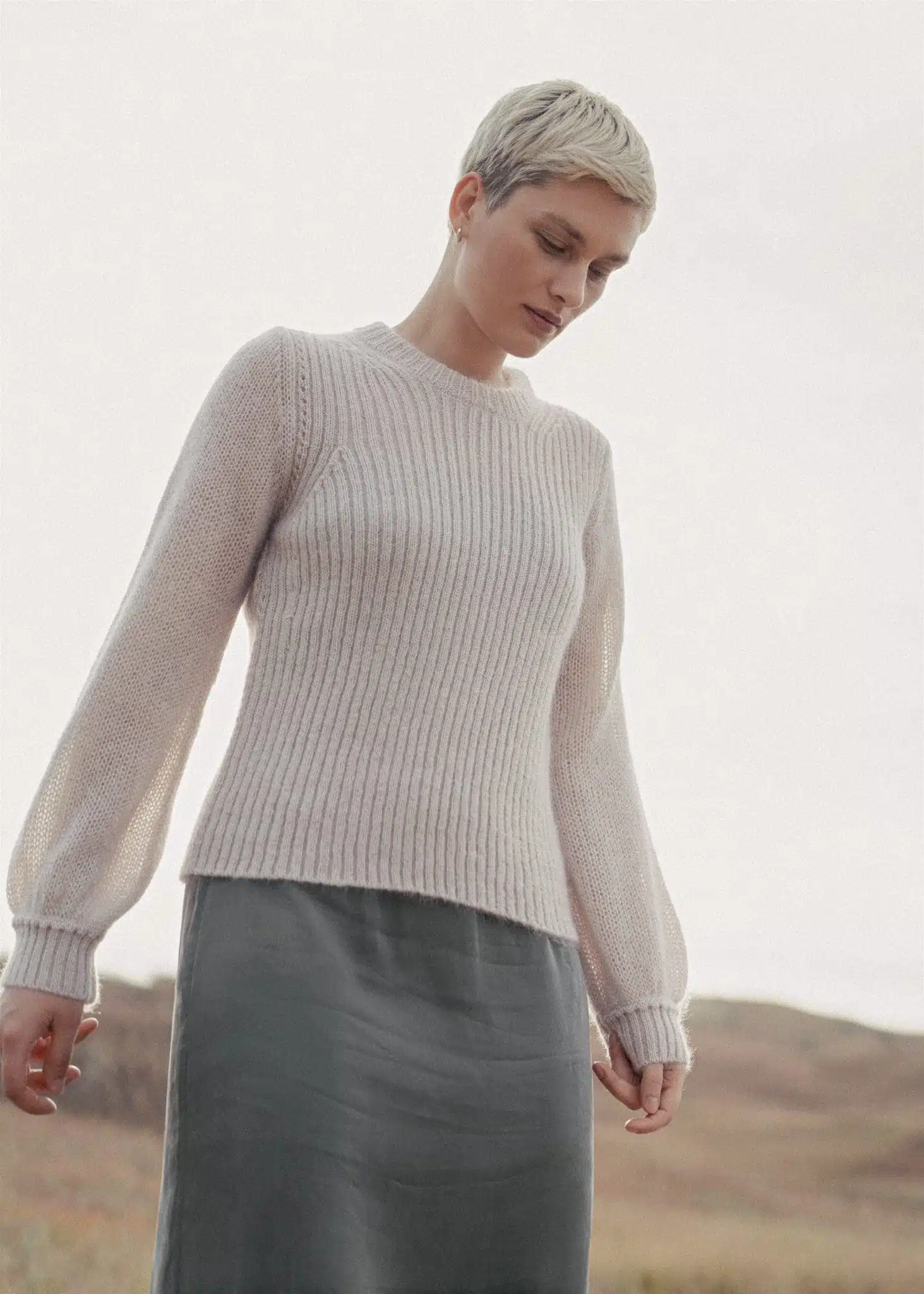 SILK & MOHAIR WOOL SWEATER SAKURA