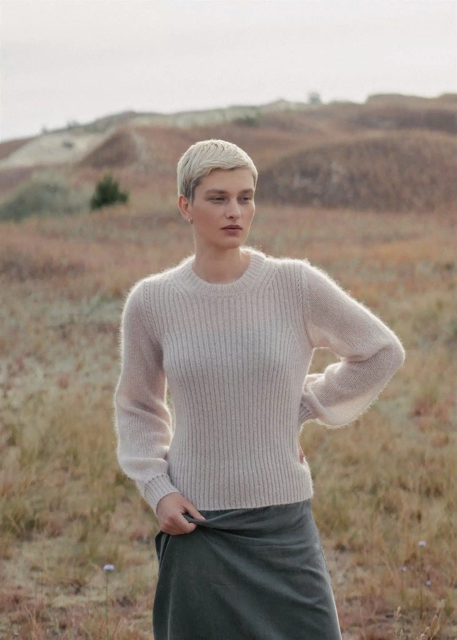 SILK & MOHAIR WOOL SWEATER SAKURA