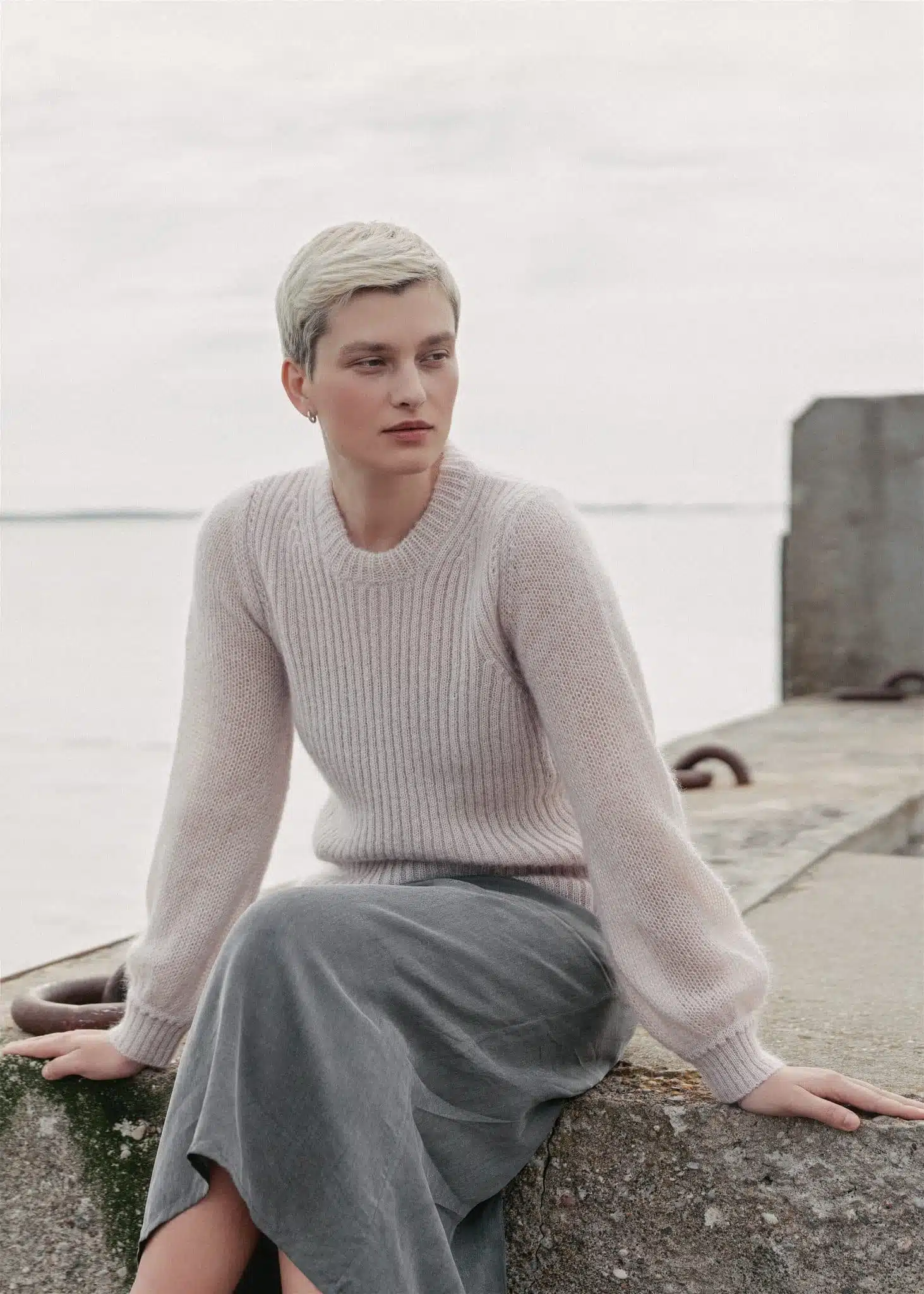 SILK & MOHAIR WOOL SWEATER SAKURA