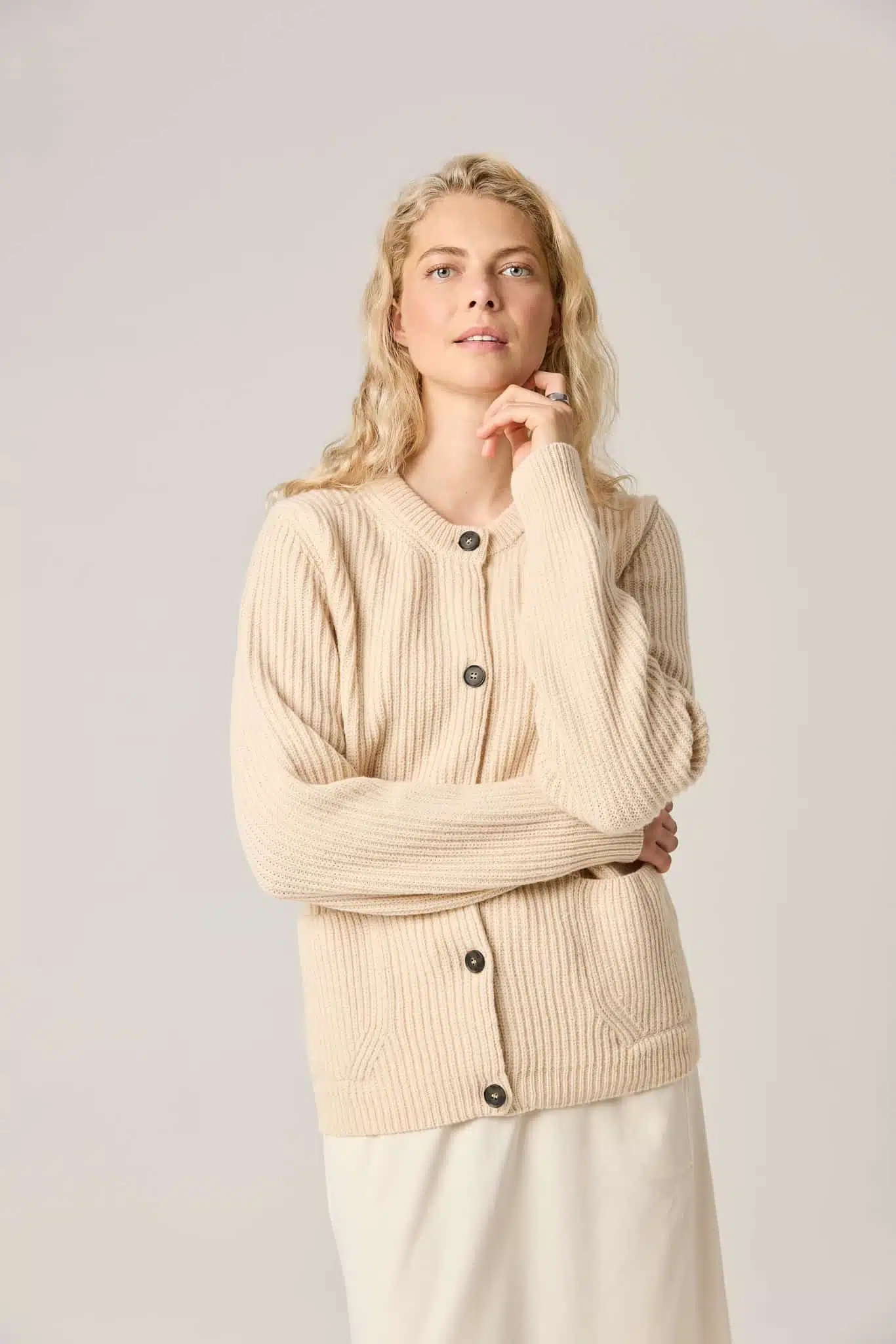 MERINO WOOL CARDIGAN LEONE