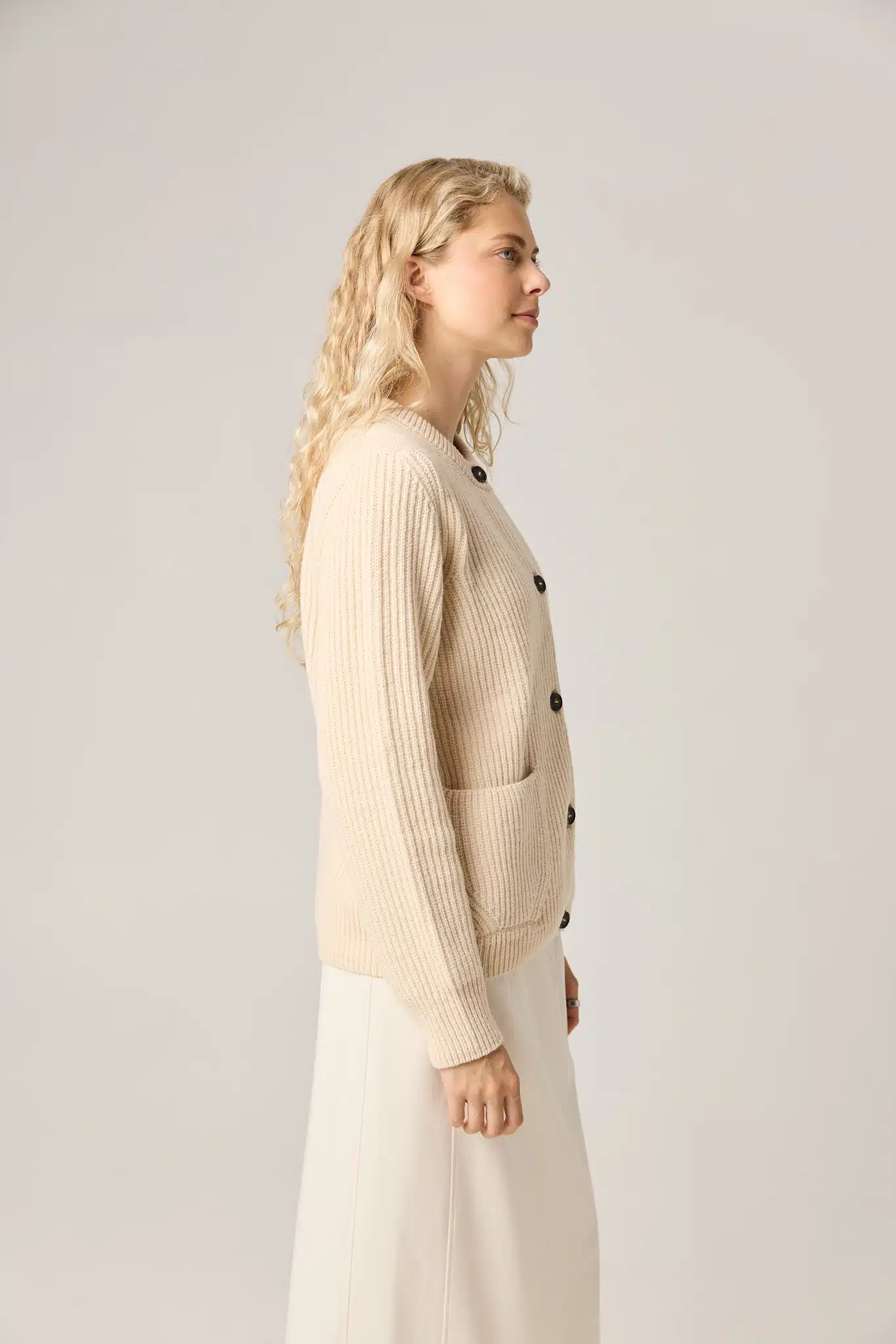 MERINO WOOL CARDIGAN LEONE