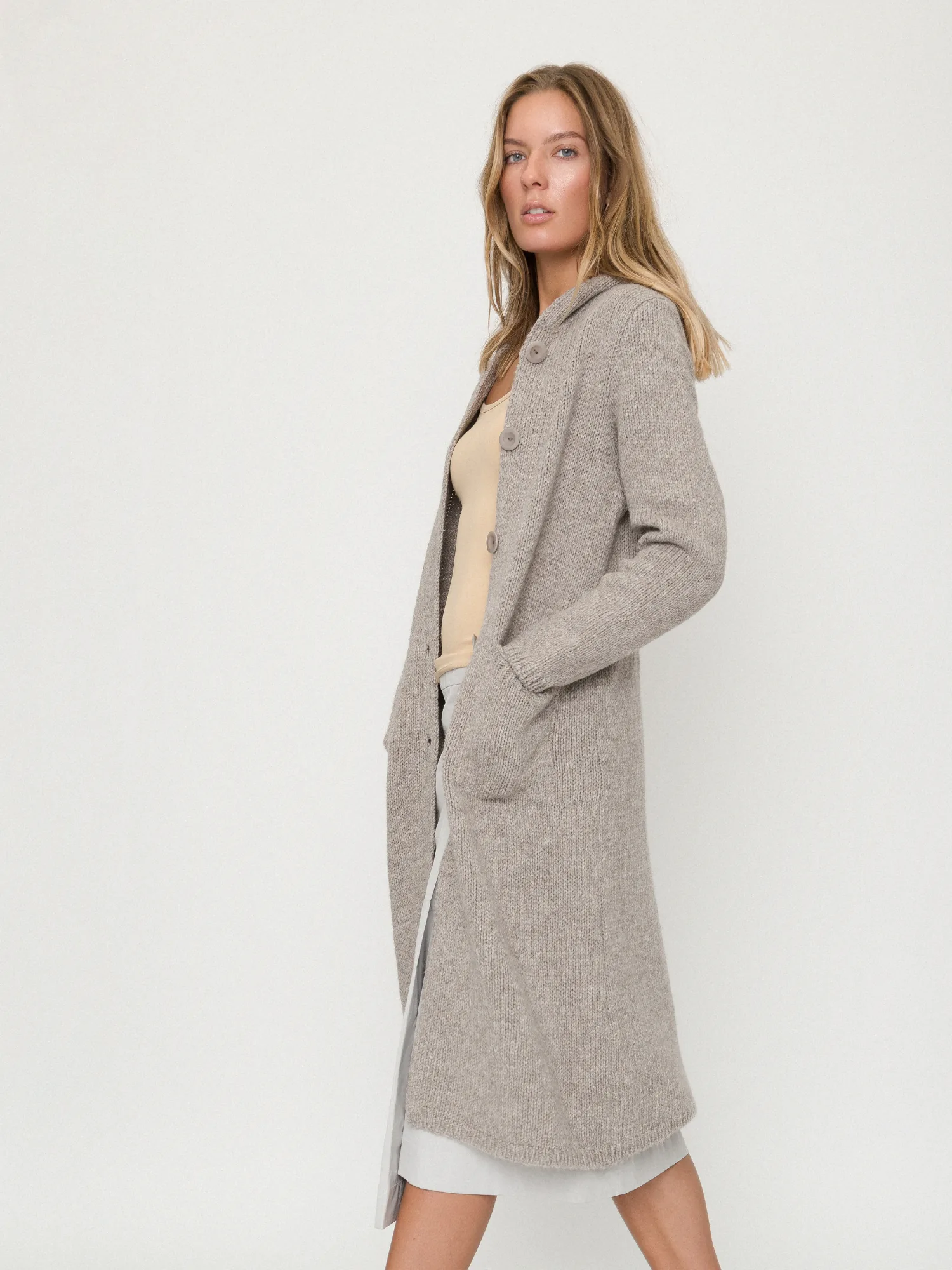 SKANDINAVISCHE STRICKJACKE NIDA AUS WOLLE
