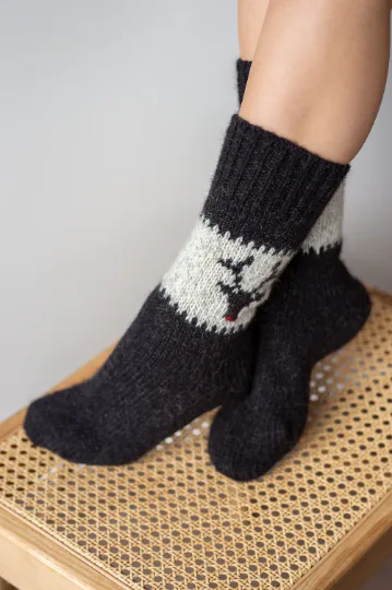 SOCKEN ELGA AUS 100 % WOLLE