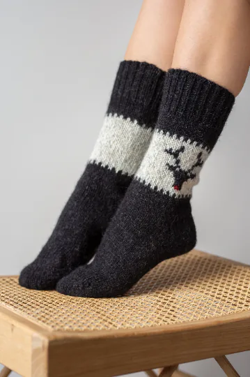 SOCKEN ELGA AUS 100 % WOLLE