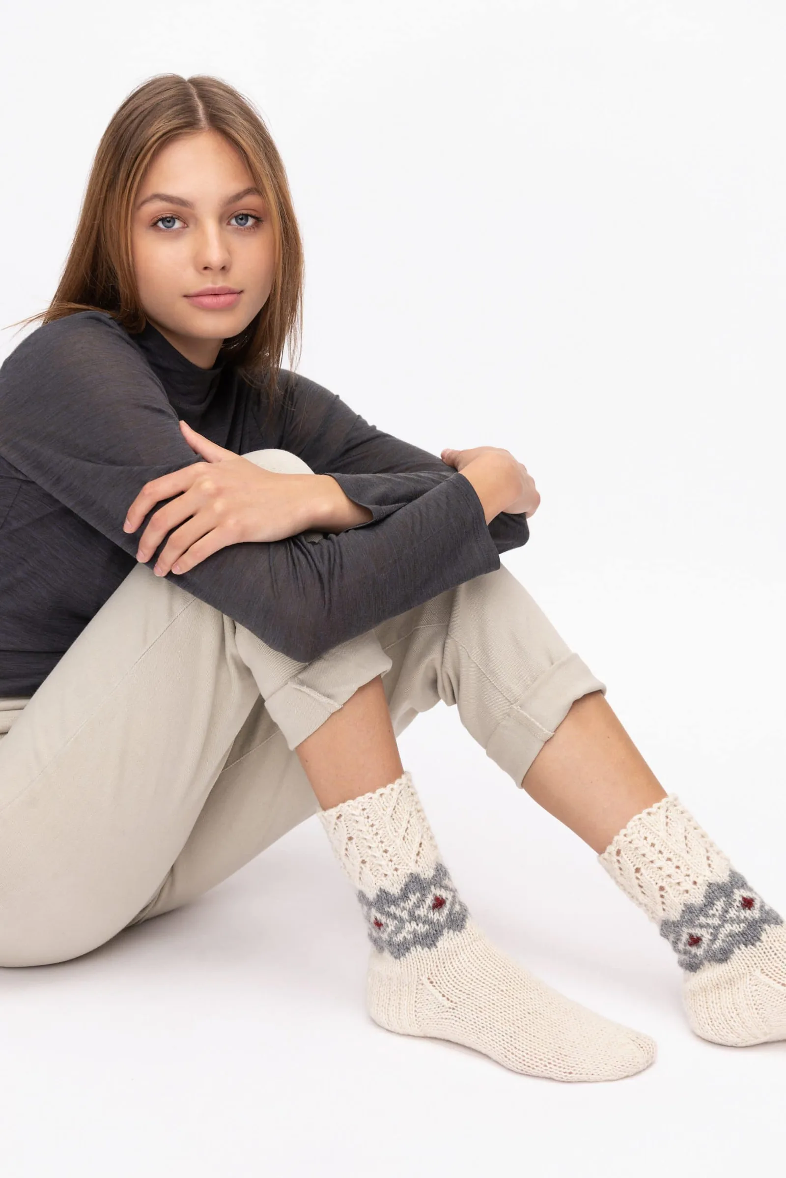 SOCKEN TYRA AUS 100 % WOLLE