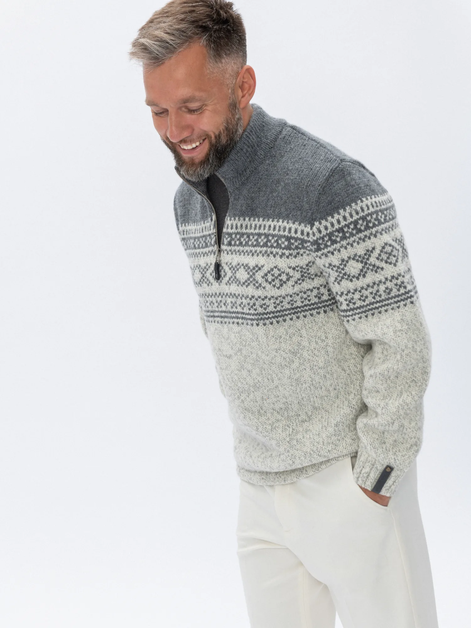 PULLOVER OLLE AUS SKANDINAVISCHER WOLLE