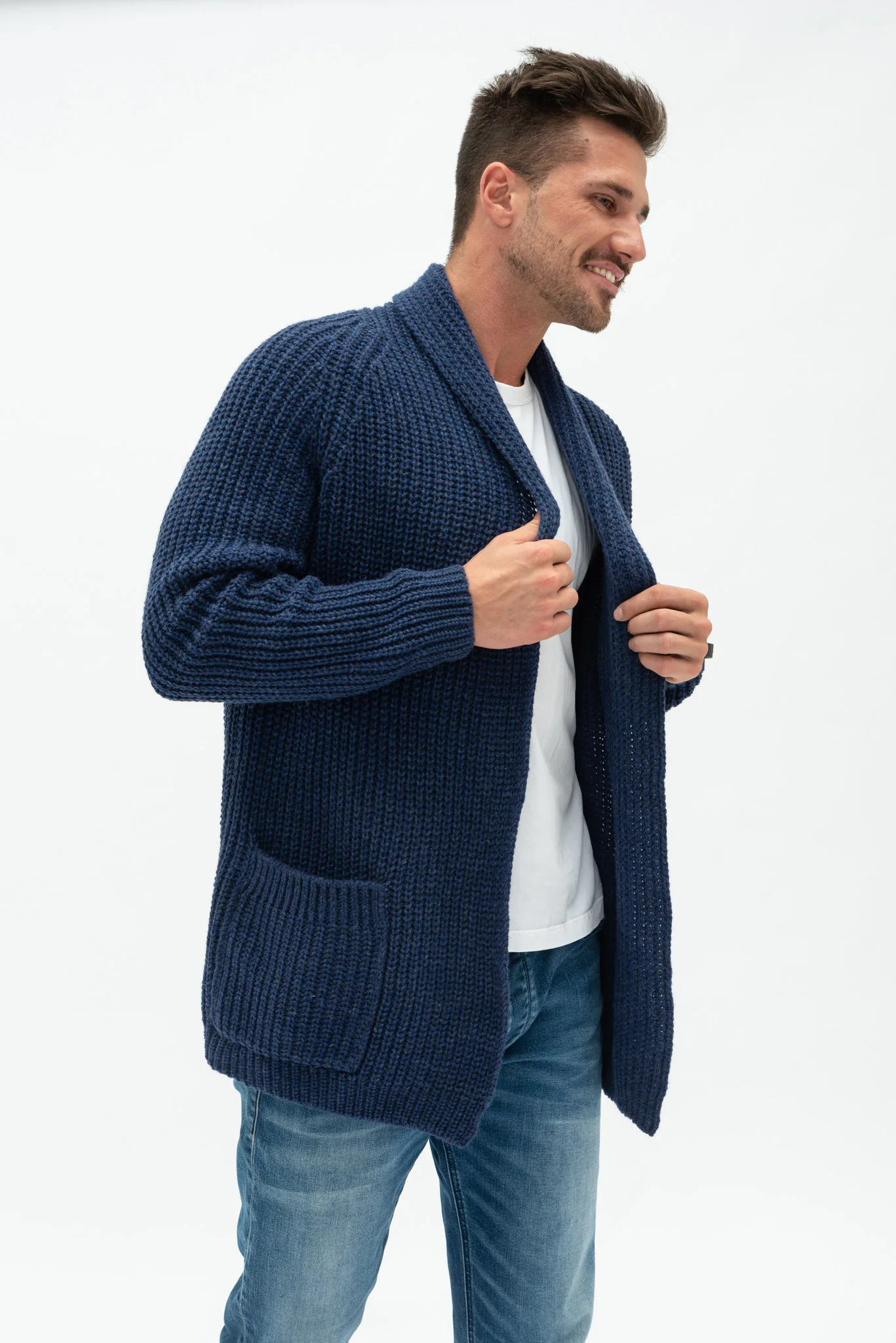 STRICKJACKE BENJAMIN AUS MERINOWOLLE
