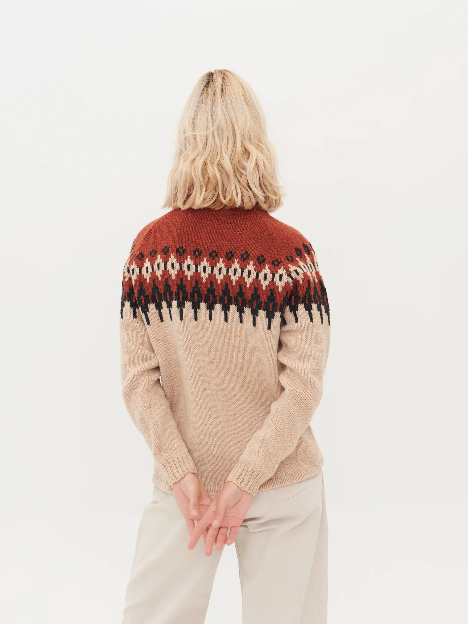 STRICKJACKE HELLE AUS MERINOWOLLE