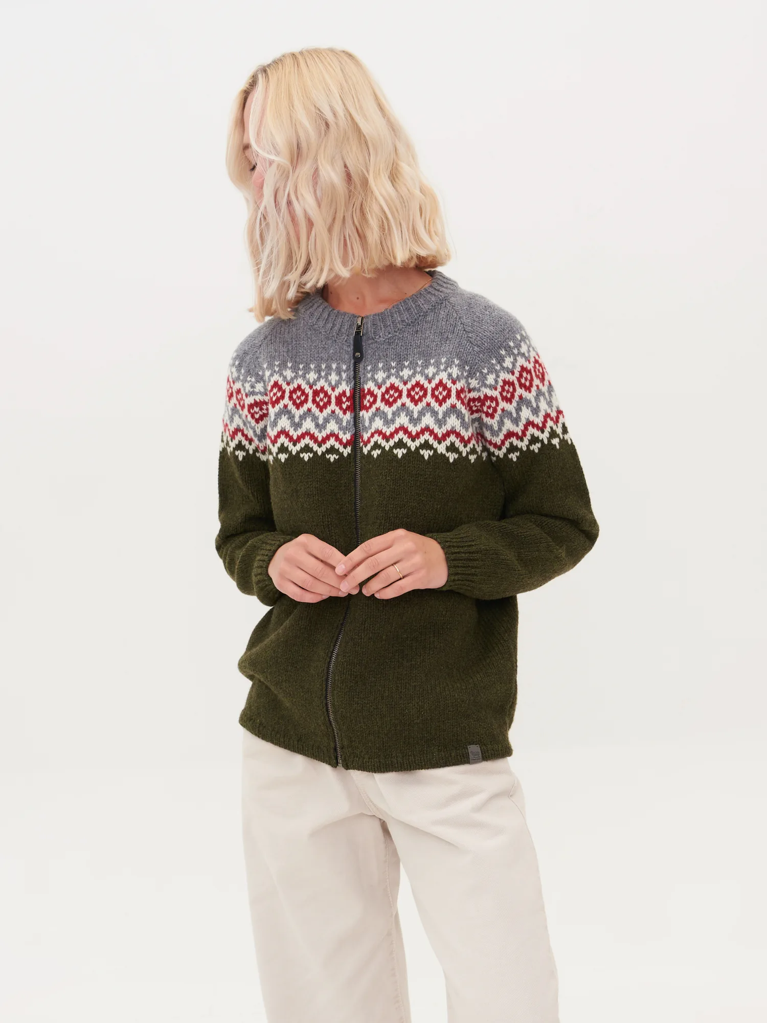STRICKJACKE LEJA AUS MERINOWOLLE