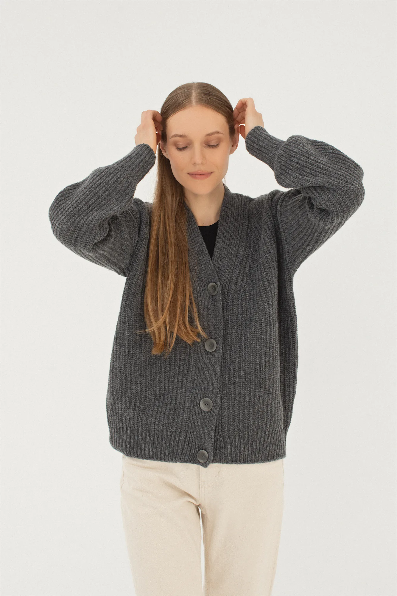 PULLOVER JOGAILĖ AUS KASCHMIR UND MERINOWOLLE