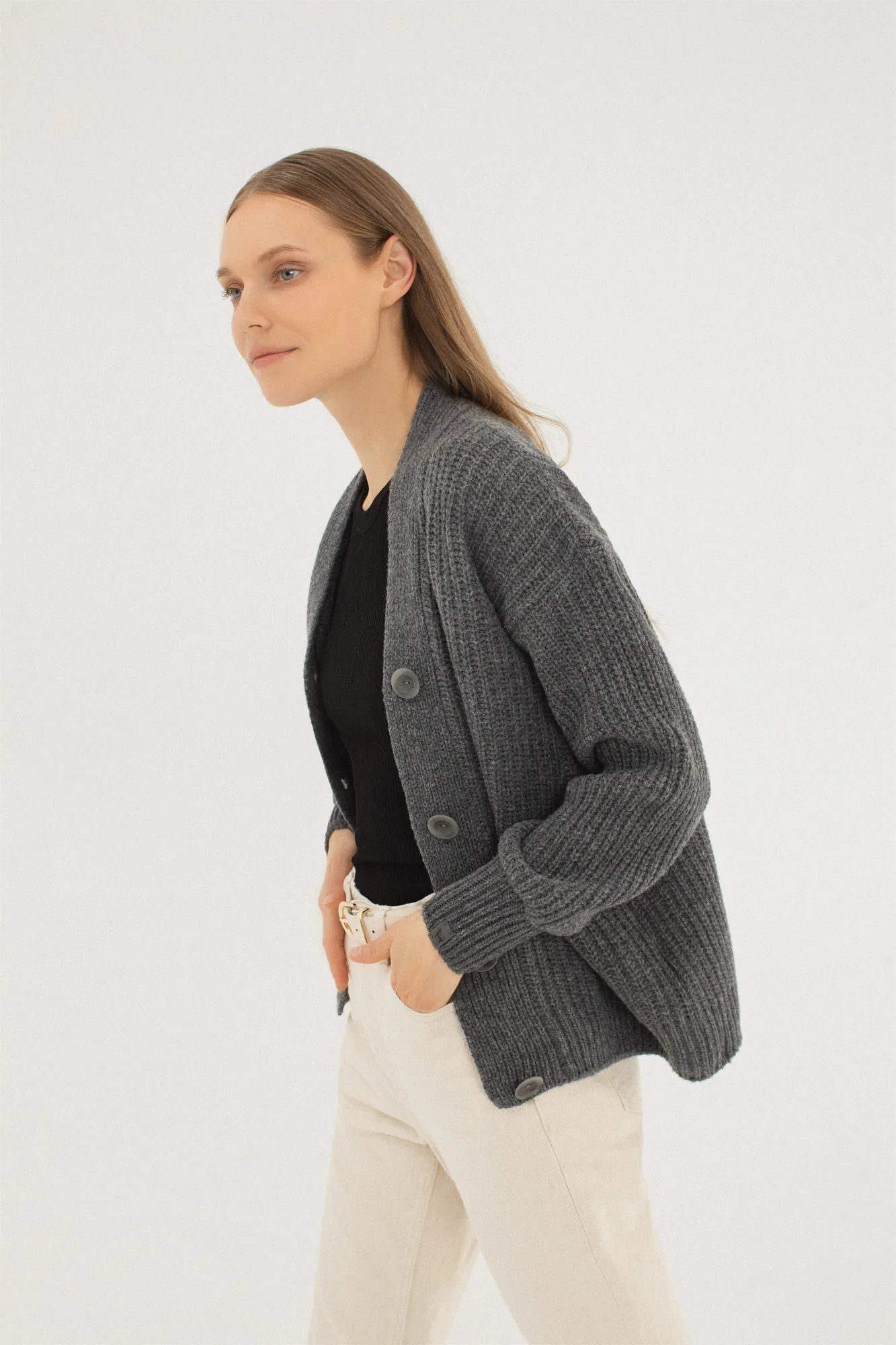PULLOVER JOGAILĖ AUS KASCHMIR UND MERINOWOLLE