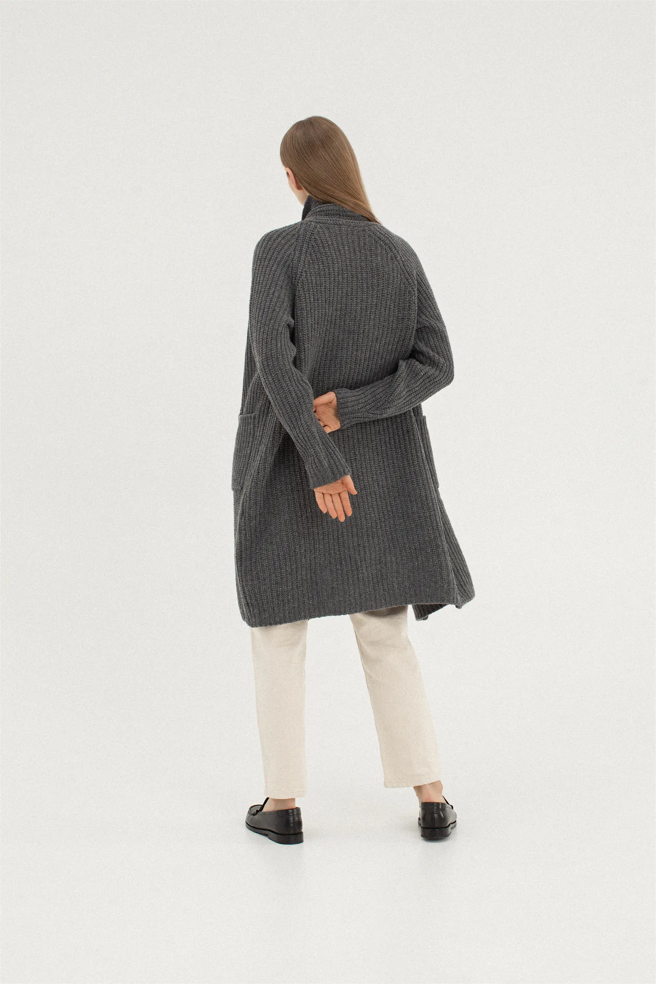 STRICKJACKE TEKMĖ AUS KASCHMIR UND MERINOWOLLE