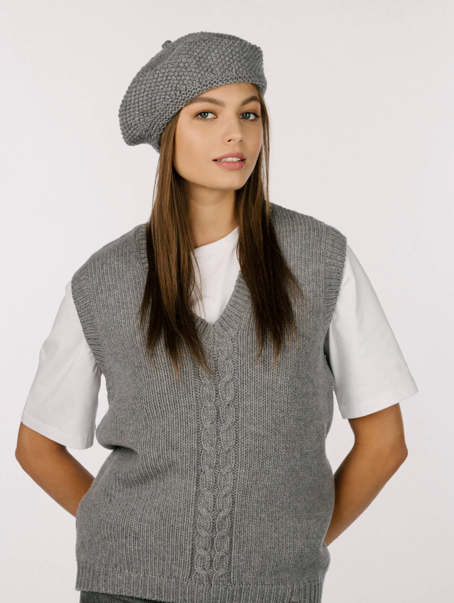 CASHMERE & MERINO WOOL VEST ANNE